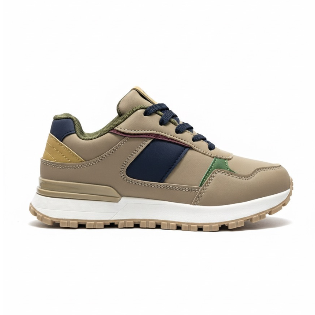 Baskets Garçon Multi-Couleurs Beige & Bleu