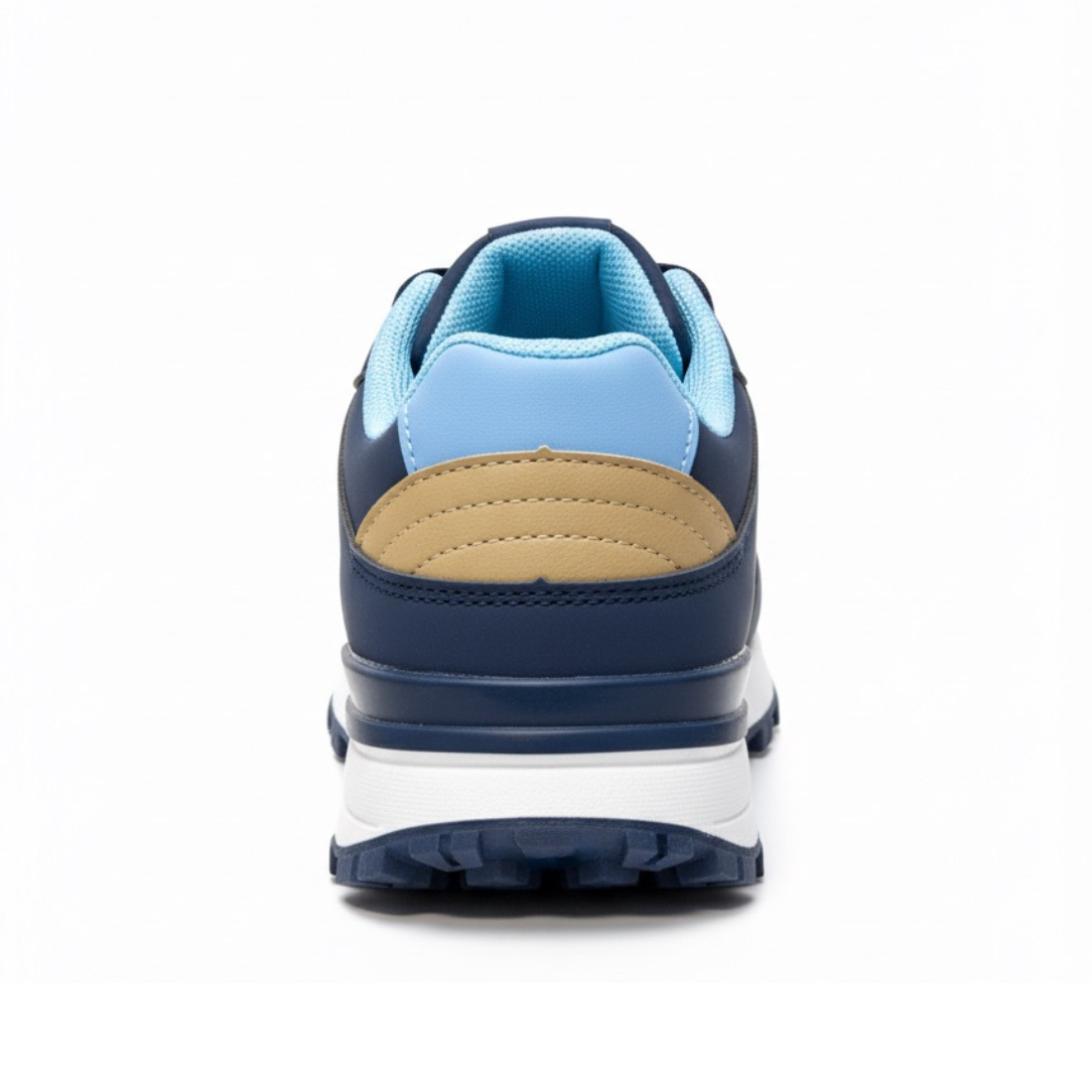 Baskets Garçon Confort Bleu Marine et Camel - Image 2